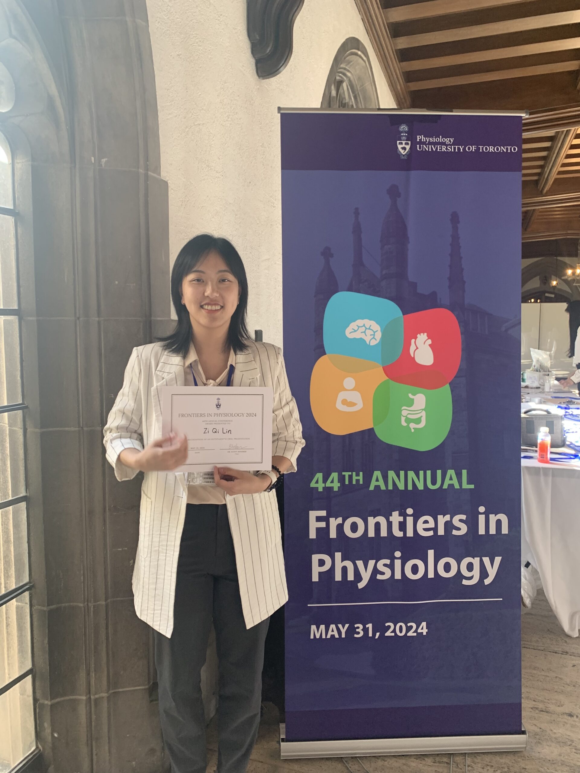 Congratulations to Zi Qi (Jessica) Lin for winning Best Oral Presentation at FIP 2024!